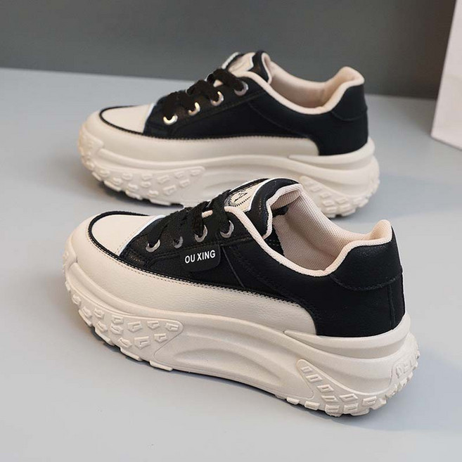 웨일쓰 여성 키높이 통굽 스니커즈 편한 운동화 데일리 경량 러닝화 미끄럼방지 신발