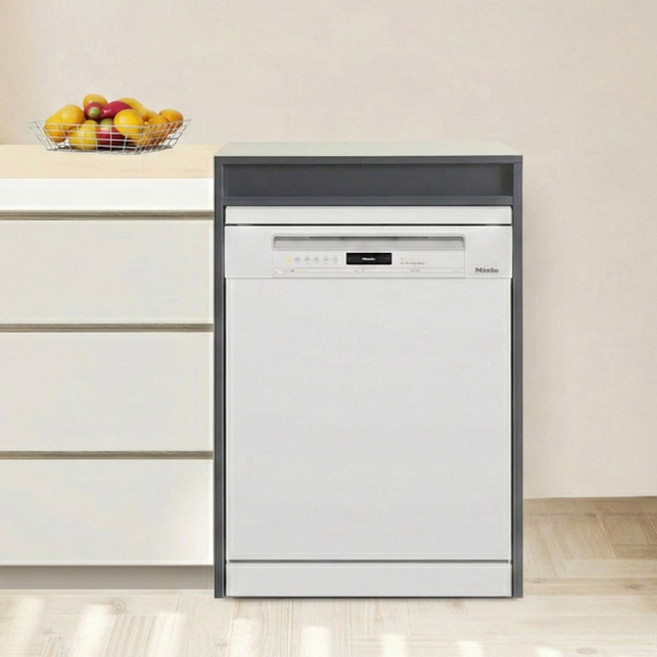 데코앤비 로엔 식기세척기 수납장 주방 정리장 다용도 수납가구, 로엔 식기세척기 수납장_화이트, 화이트, 1단