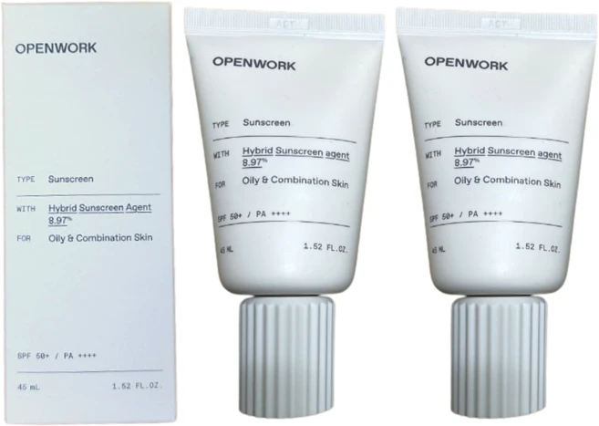 오픈워크 혼합자차 선크림 와이즐리 썬크림, 45ml, 2개 - 쿠팡