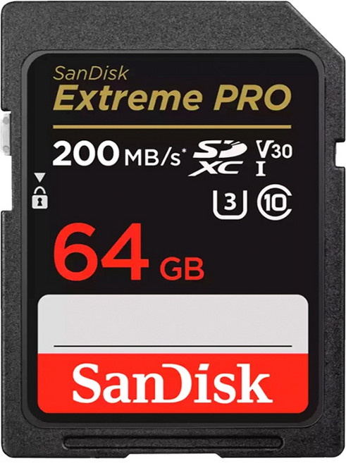 SanDisk Extreme Pro SDXC UHS-I 記憶卡, 1個, 64GB