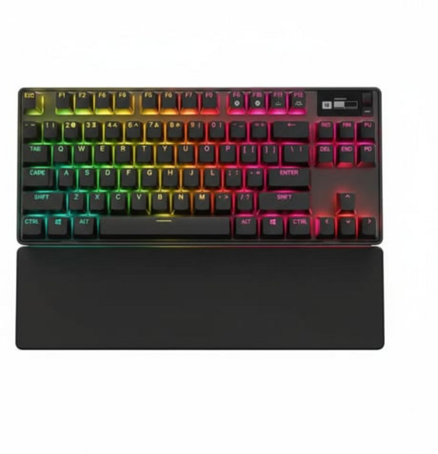 스틸시리즈 APEX PRO TKL US 기계식 게이밍 유선 텐키리스 키보드, 퓨어단일색상, Apex/machine