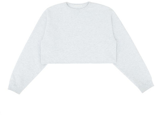 PIV’VEE [기모 원단] ee Logo Cropped Sweatshirt