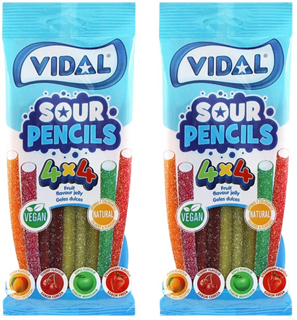 비달 사우어펜슬 모양구미, 100g, 2개