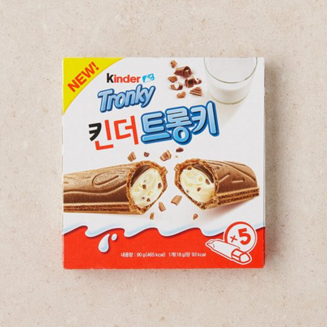 킨더 트롱키 초콜릿 5p, 90g, 10개