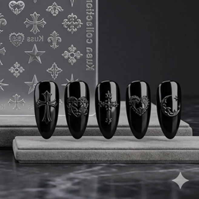 다양한 모양 십자가 몰드 중사이즈, 1세트, 패턴몰드