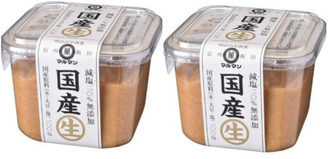 마루만 미소 저염 된장 500g x2개 Maruman miso, 2개