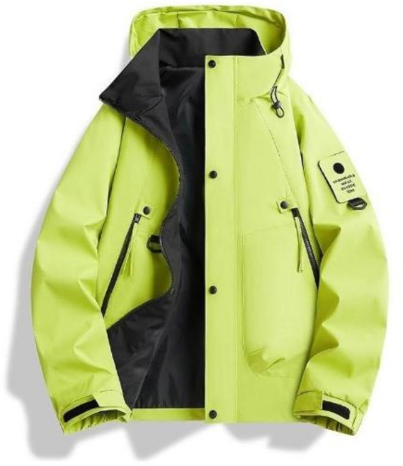 男女戶外登山運動連帽衝鋒外套 工裝機能風衣夾克