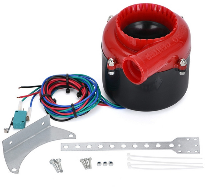 Universal Loud Horn Electronic Turbo Car 가짜 덤프 밸브 터보 블로우 오프 밸브 사운드 전기 터보 블로우 오프, 빨간색, 빨간색
