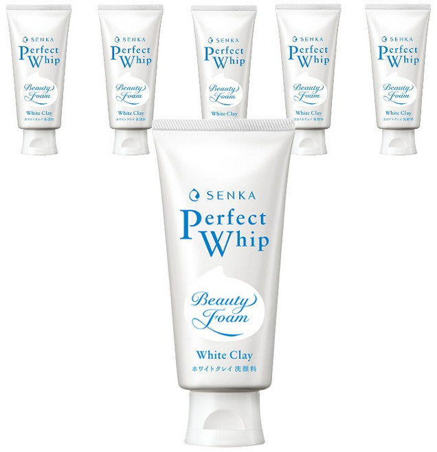 센카 퍼펙트 휩 화이트 클레이, 6개, 120g