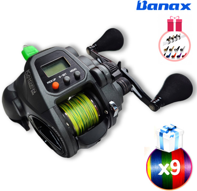 [바낙스]바낙스 24년 9월 생산 신형 카이젠150G+DH 더블핸들 초경량화 소형전동릴, 카이젠150G+ DH(더블핸들), 2.0호+훅키퍼1개