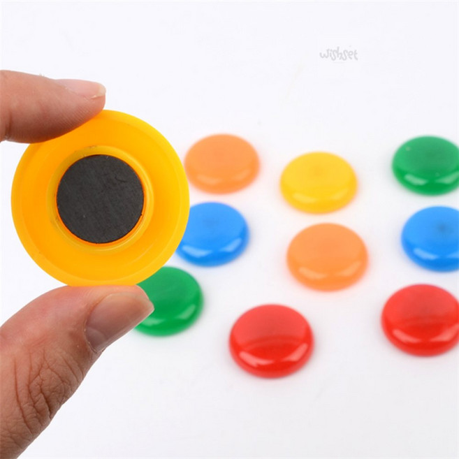 원형 냉장고 메모판 자석 포토자석, 반투명 소 10P (2cm)