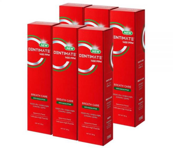 크리오 덴티메이트 1450 고불소 유칼리 구취케어 치약 스피아민트향 150g 6개