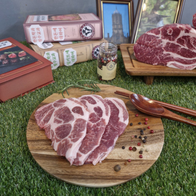 한우대학 엄선한 한돈 암퇘지 1+등급 목살 구이용, 1개, 600g