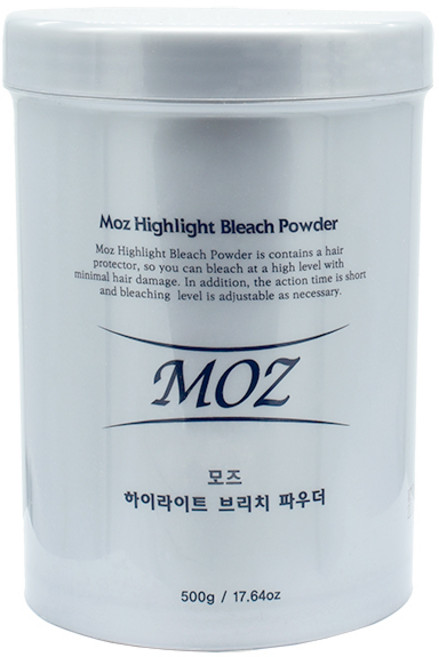 자브 모즈 하이라이트닝 파우더 탈색제 탈색약 탈색가루 브리지 브릿치 염색약 블리치 500g, 1개