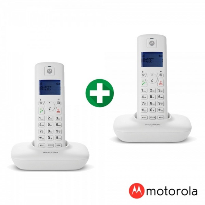 (모토로라) 무선 전화기 (T401A+) 듀얼 Dual (화이트+화이트)