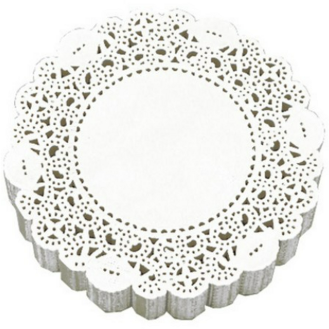 도나앤데코 엘리니 도일리 페이퍼 8.8cm, 화이트 색상, 250개