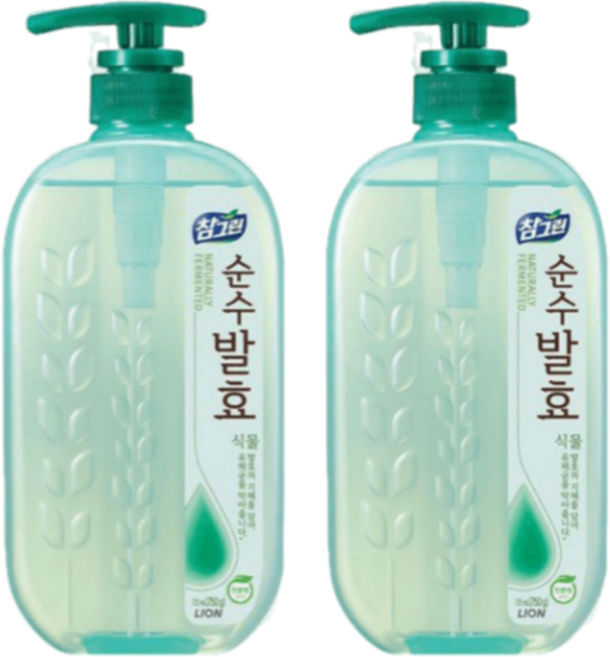 기름기제거 참그린 주방세제 순수발효 식물725mL, 2개