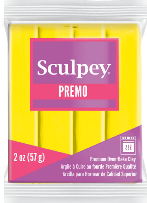 스컬피 프레모 57g (Premo 2oz) 전문가용 폴리머클레이, Zinc Yellow(징크 노랑)