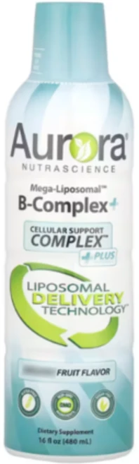 오로라 뉴트라사이언스 액상형 메가 리포소말 비타민 B 복합체 과일 맛 480ml, 1개 - 쿠팡