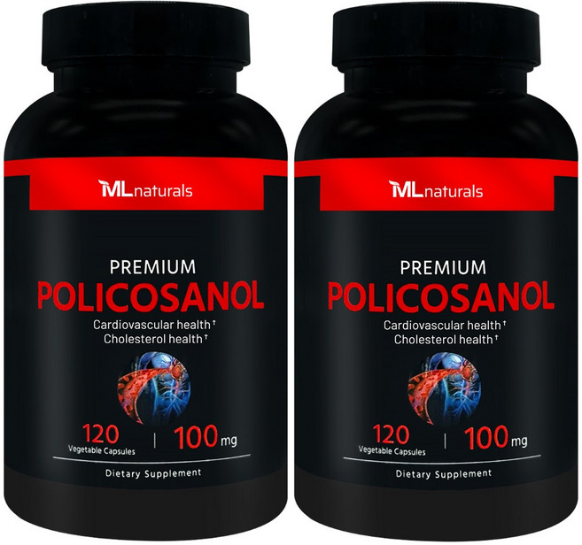 [미국빠른직구] 마이라이프 내추럴스 고함량 폴리코사놀 100mg (총지방족 99%/옥타코사놀 60%), 2개, 120정
