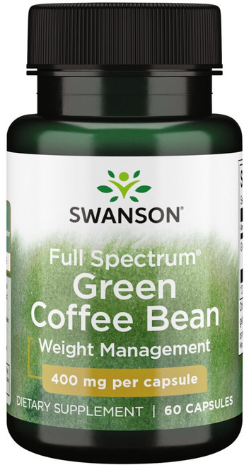 스완슨 풀 스펙트럼 그린 커피 빈 400mg 캡슐, 60정, 1개