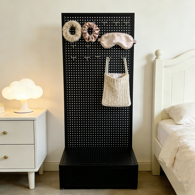 GD008 파티션 공간분리가벽 타공파티션 공간분리파티션 인테리어파티션 인테리어타공판 편의점진열대 160*60 마트진열대선반 철제파티션, T2