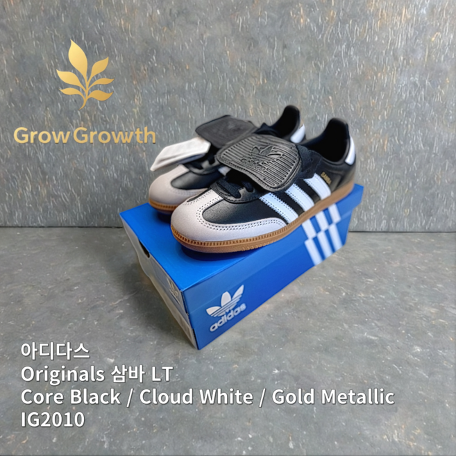 [All 정품] 아디다스 Adidas 삼바 TL Core Black Cloud White Gold Metallic 축구모티브 클래식 레트로 패션스니커즈 IG2010