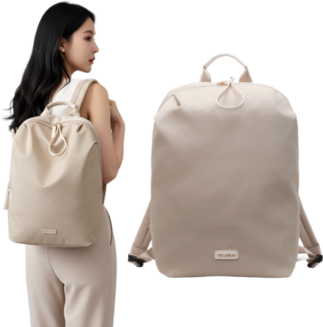 율드림 미니멀 데일리 백팩 노트북 수납 가벼운 방수 가방