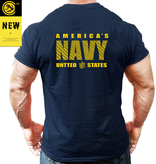 미국 전술티셔츠 NAVY 해군 특수부대 머슬핏 헬스 운동복