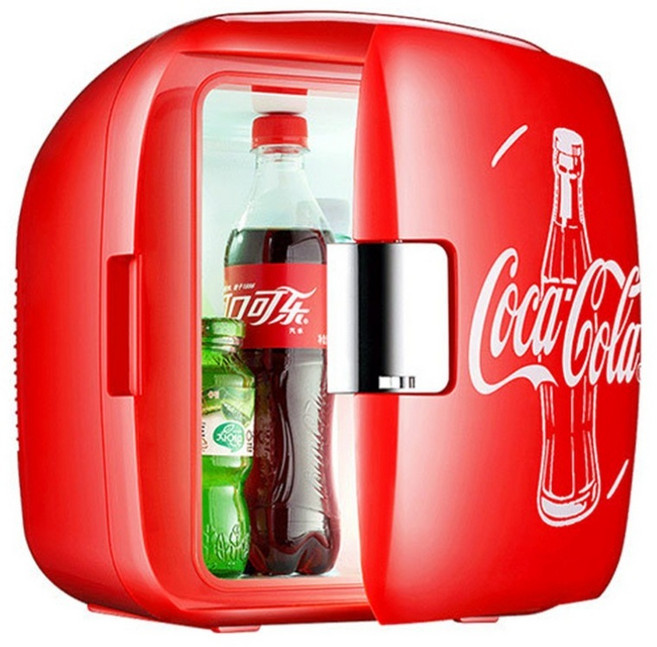 미국 복고풍 코카콜라 미니 자동 판매기 10 캔 팝업 소형 냉장고 가정용 자동차 판매, 뉴 콜라냉장고 19리터