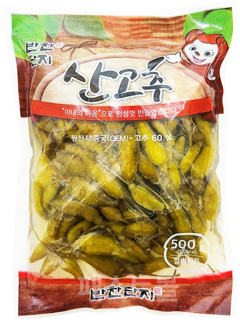 반찬단지 산고추, 500g, 1개