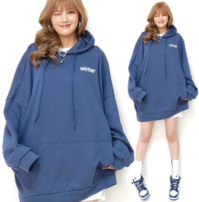 통통마녀 ] 윈터 후드 6컬러 / 남여공용 / 오버사이즈 [ 기모 포함 판매 ]
