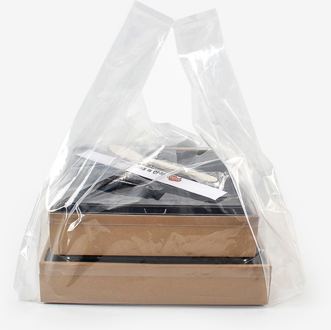 PE양날투명비닐백35도시락포장봉투 100장