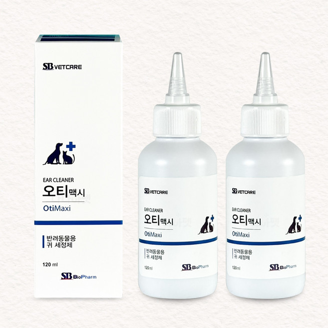 오티맥시 귀세정 120ml 강아지 고양이, 2개