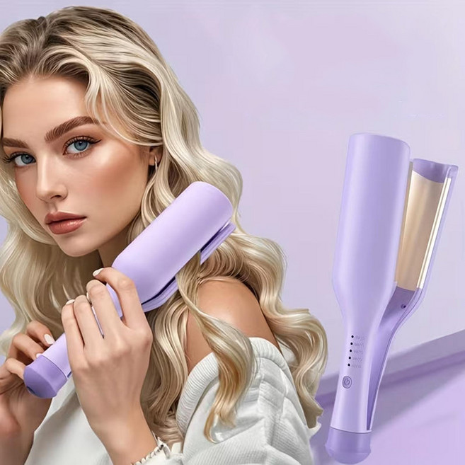 프리라이프 물결고데기 자동고데기 5단계 온도조절 32mm, EGJ7, 보라