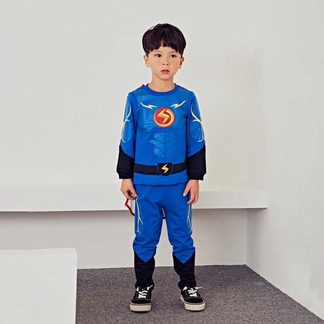 할로윈데이 파티복 코스튬 번개맨 커스튬 상하복 상하세트