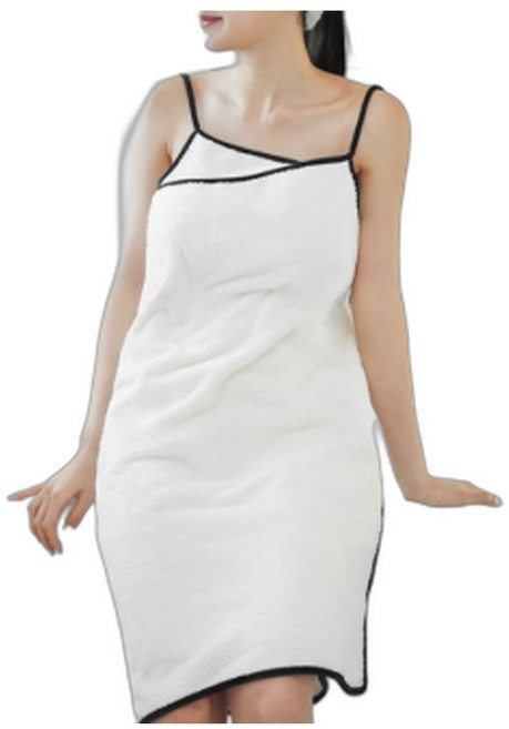 아르셰 올데이로브 루즈핏 극세사샤워가운 호텔샤워 목욕가운, 카키베이지