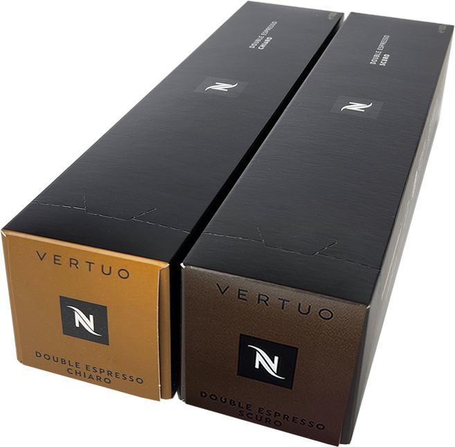 네스프레소 캡슐 커피 더블 에스프레소 베스트 셀렉션 2종 스쿠로 키아로