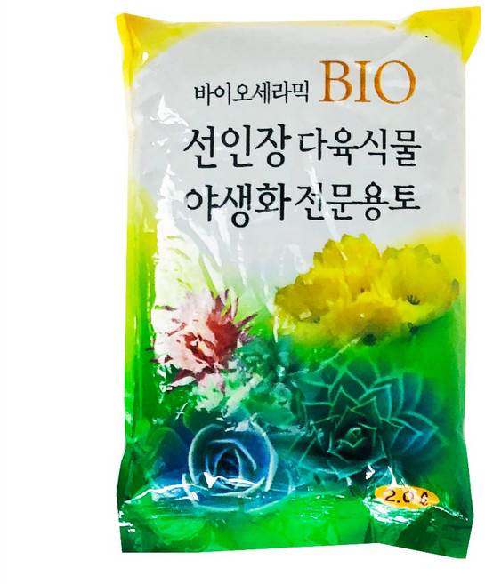 선인장다육식물 야생화전문용토, 1개, 2L