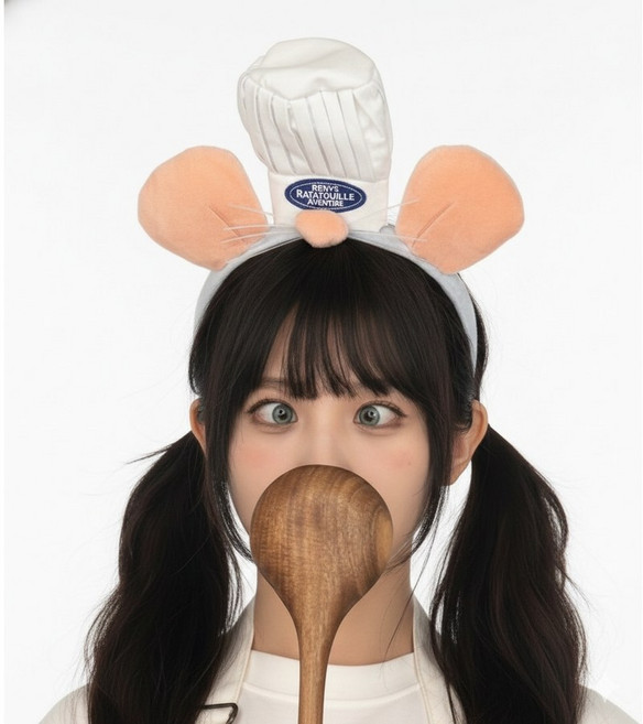 hybe sns인기템 릴스 숏폼 촬영소품 쥐머리띠 라따뚜이 머리띠 웃긴머리띠, 대왕쥐머리띠