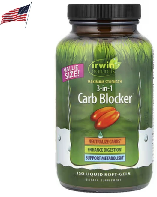 어윈 내추럴스 3 in 1 카브 블록커 브로커 탄수화물 중화, 2개, 150정 - 쿠팡
