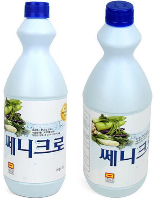 국산 차아염소산 염소 소독제 쎄니크로 차아염소산수 세니크로 써니크로 살균수 소독 주방 살균제 식품, 1개, 1000ml