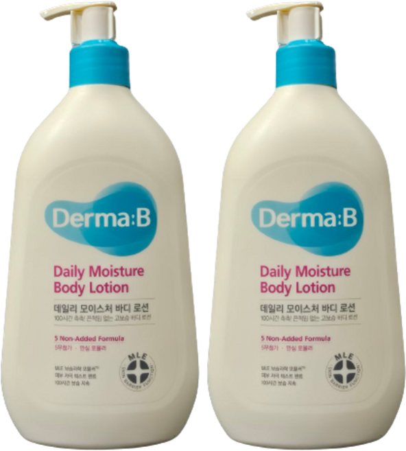 더마비 데일리 모이스처 바디 로션 우디파우더향, 500ml, 2개