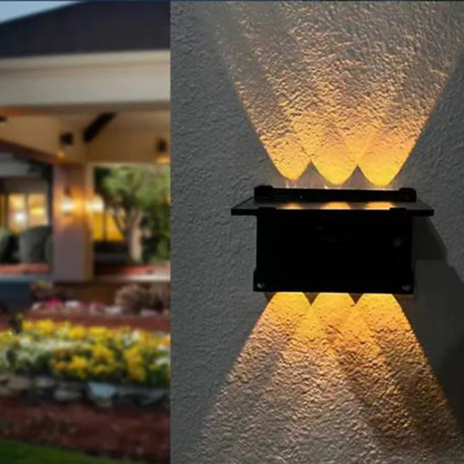 공간하우스 태양광 6LED 벽부등 폴더 빔 야외조명 벽 외등, 칼라