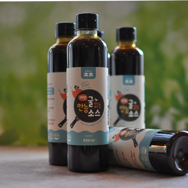 대왕 굴소스 굴없는 저당 볶음소스 저당 순식물성 만능 볶음 소스, 1개, 520ml