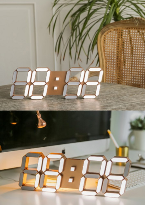 국산 프리미엄 루나리스 3D LED 벽시계, 03 루나리스 미송우드