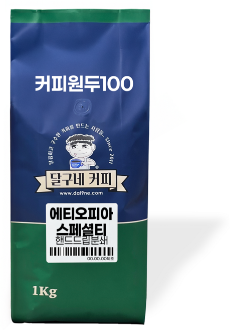 달구네커피 에티오피아 시다모 치레G1 내추럴 스페셜티 처음 느껴보는 고급진 과일향의 풍미 드립분쇄, 핸드드립, 1kg, 1개