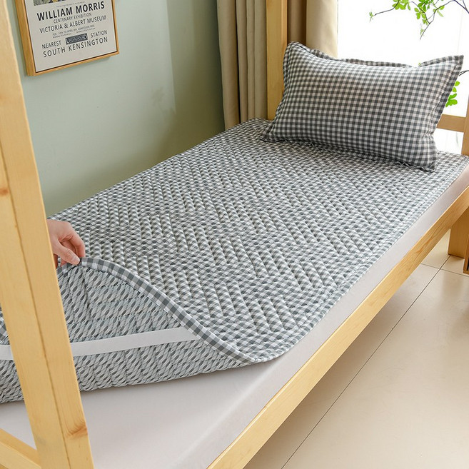 먼지없는 알러지케어 침대패드 밴딩형 고정밴드 사계절 데일리 매트리스 패드, 사진색A