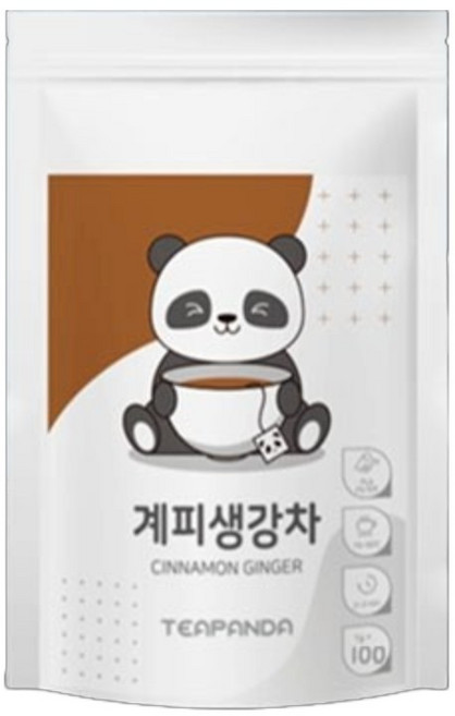 티판다 국산 100% 계피생강차 생분해 삼각티백, 1개, 100개입, 1g
