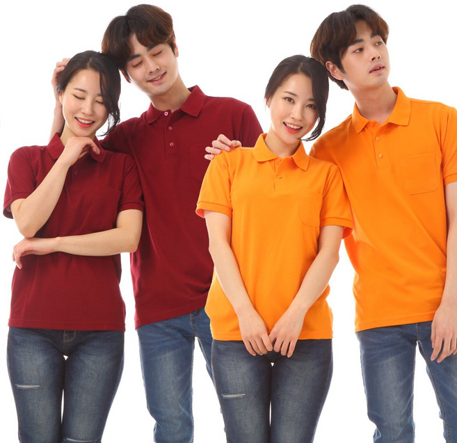 서빙유니폼 30수pk반팔티(왼포켓있음)식당 가게티셔츠 카페 단체티제작 홀서빙복